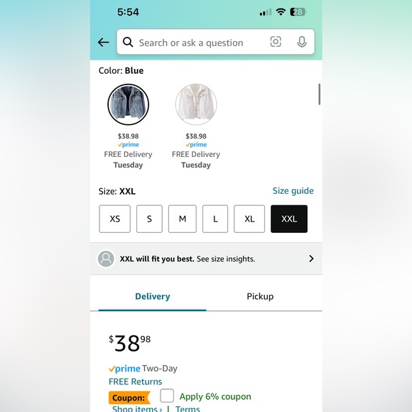 Embroidered Pearl Denim Jacket - Picture 3 of 4